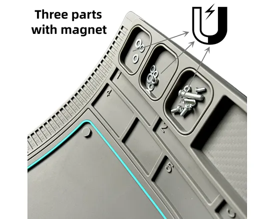 magnetic silicone repair mat